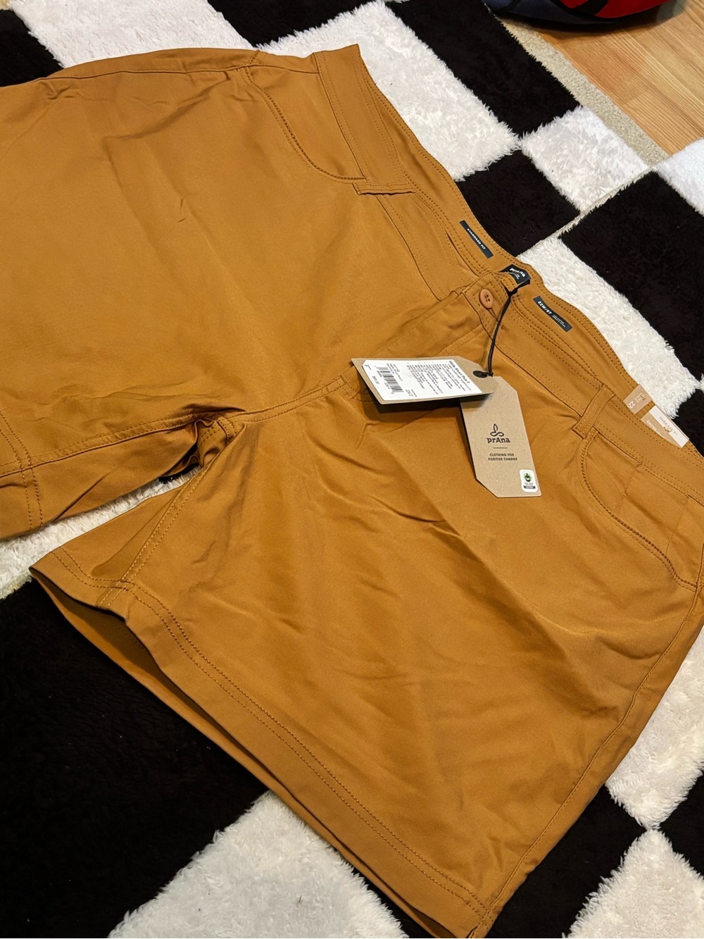 Prana Shorts in Caramel Brown
